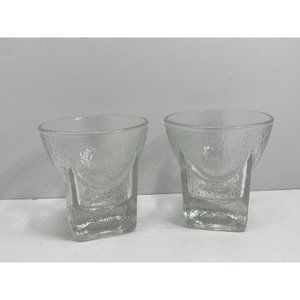 Vintage Libbey St. Regis Cocktail Textured Glasses Barware Whiskey